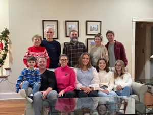 Dr. Lohmeier and his family at Christmas.